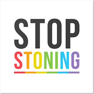 Stop Stoning Brunei - LGBTQ Lesbian Gay Bisexual Transgender Posters and Art